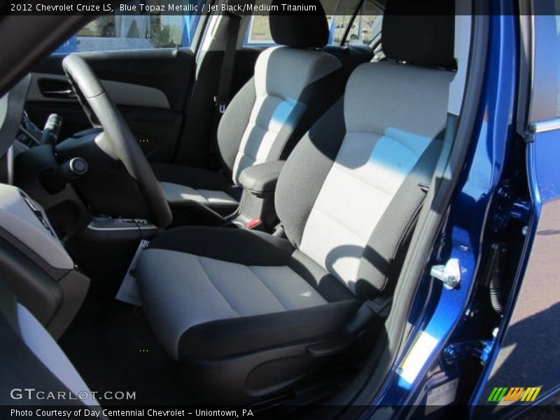 Blue Topaz Metallic / Jet Black/Medium Titanium 2012 Chevrolet Cruze LS