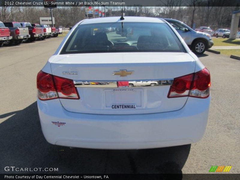 Summit White / Jet Black/Medium Titanium 2012 Chevrolet Cruze LS