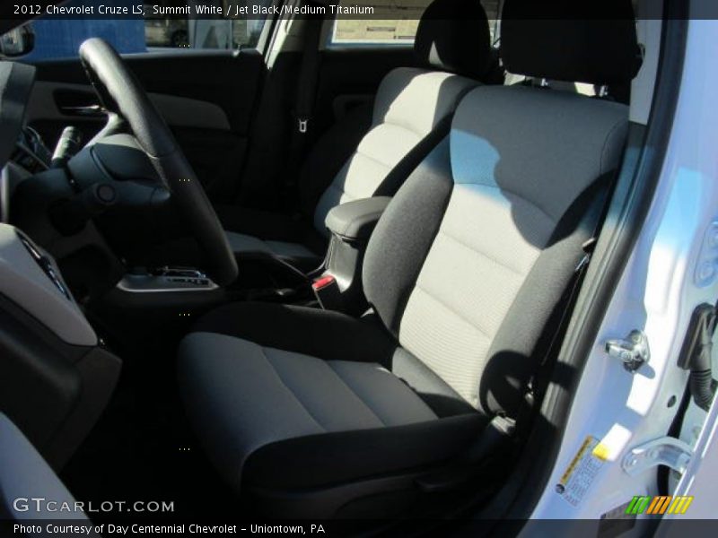 Summit White / Jet Black/Medium Titanium 2012 Chevrolet Cruze LS