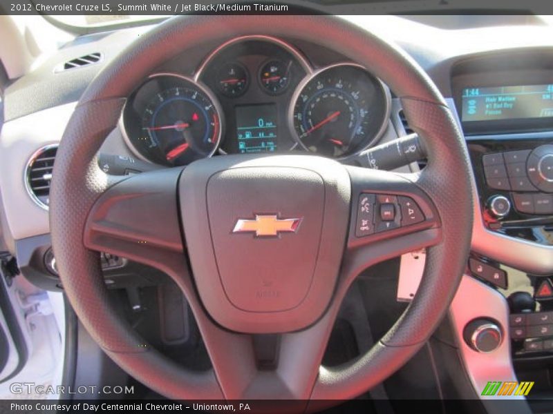Summit White / Jet Black/Medium Titanium 2012 Chevrolet Cruze LS