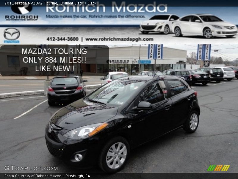 Brilliant Black / Black 2011 Mazda MAZDA2 Touring