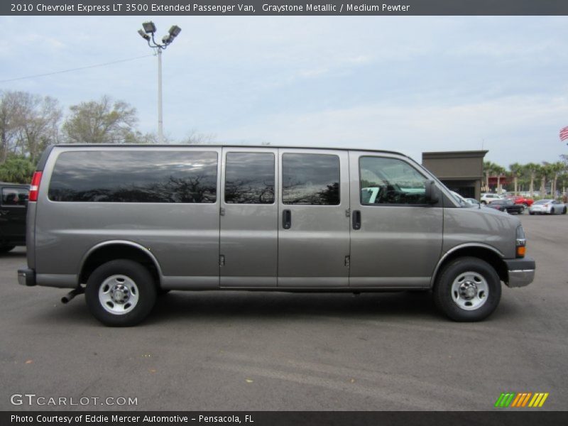 Graystone Metallic / Medium Pewter 2010 Chevrolet Express LT 3500 Extended Passenger Van