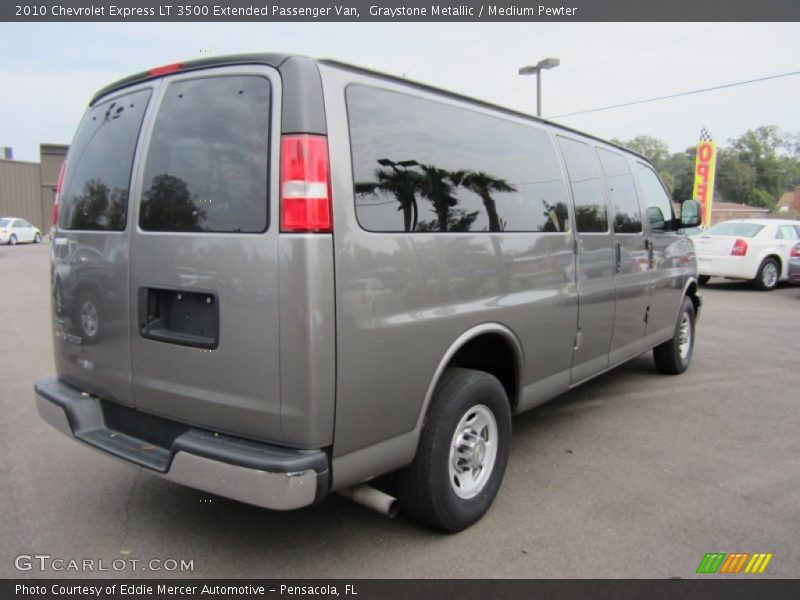 Graystone Metallic / Medium Pewter 2010 Chevrolet Express LT 3500 Extended Passenger Van