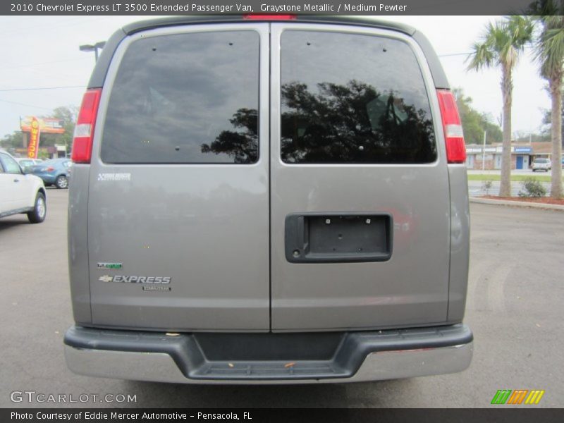 Graystone Metallic / Medium Pewter 2010 Chevrolet Express LT 3500 Extended Passenger Van