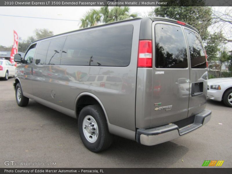 Graystone Metallic / Medium Pewter 2010 Chevrolet Express LT 3500 Extended Passenger Van