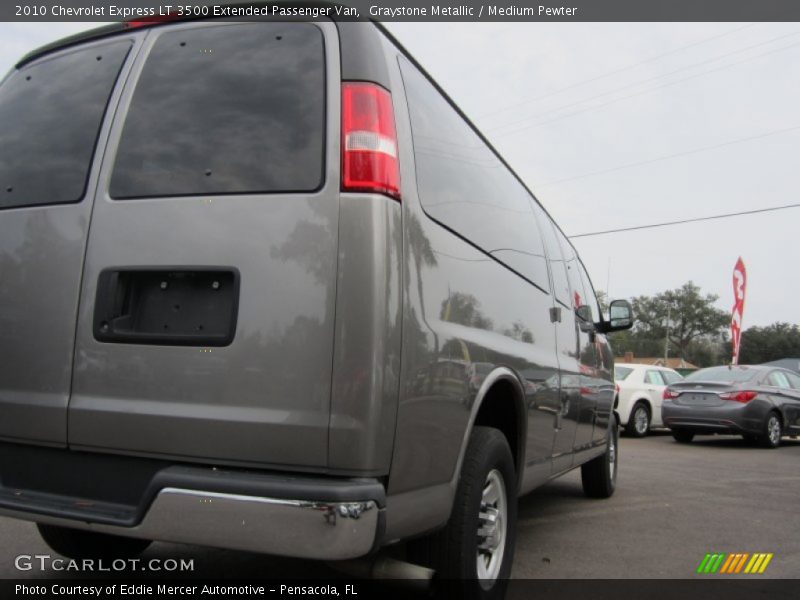 Graystone Metallic / Medium Pewter 2010 Chevrolet Express LT 3500 Extended Passenger Van
