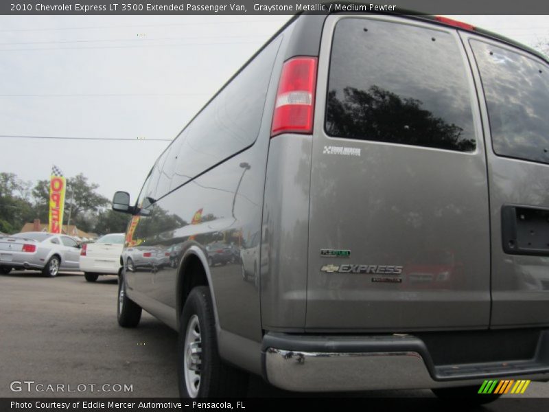 Graystone Metallic / Medium Pewter 2010 Chevrolet Express LT 3500 Extended Passenger Van