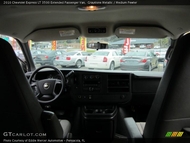 Graystone Metallic / Medium Pewter 2010 Chevrolet Express LT 3500 Extended Passenger Van