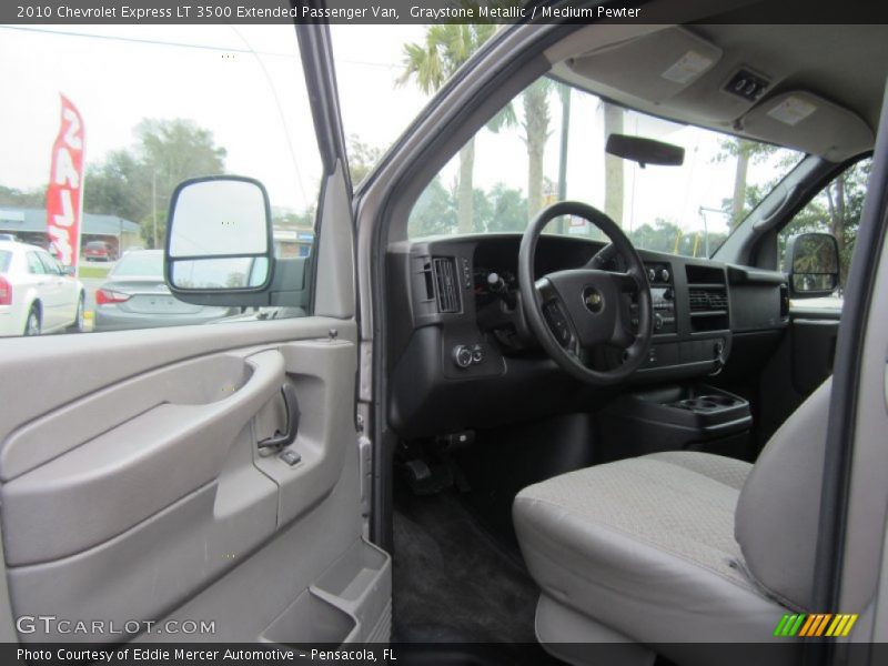 Graystone Metallic / Medium Pewter 2010 Chevrolet Express LT 3500 Extended Passenger Van