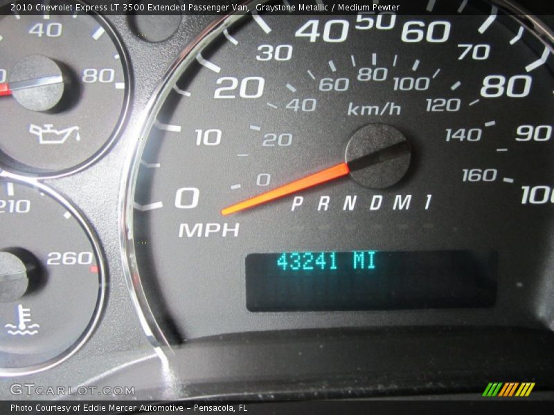 Graystone Metallic / Medium Pewter 2010 Chevrolet Express LT 3500 Extended Passenger Van