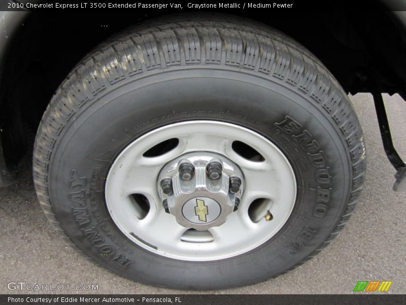 Graystone Metallic / Medium Pewter 2010 Chevrolet Express LT 3500 Extended Passenger Van