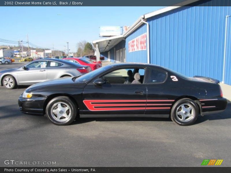 Black / Ebony 2002 Chevrolet Monte Carlo LS