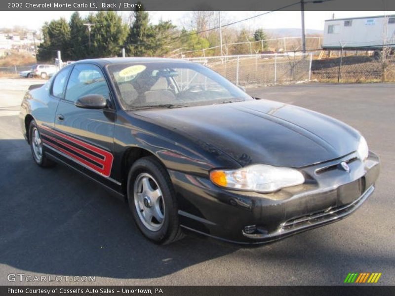 Black / Ebony 2002 Chevrolet Monte Carlo LS