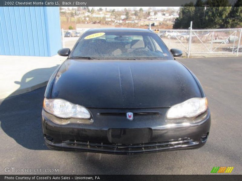 Black / Ebony 2002 Chevrolet Monte Carlo LS