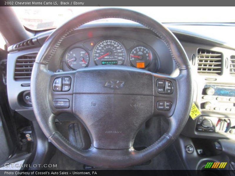 Black / Ebony 2002 Chevrolet Monte Carlo LS