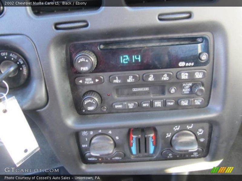 Black / Ebony 2002 Chevrolet Monte Carlo LS