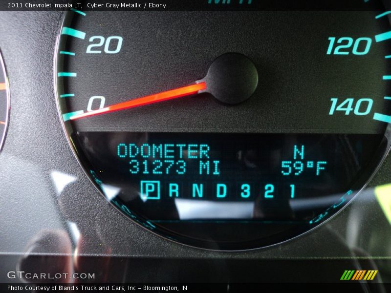 Cyber Gray Metallic / Ebony 2011 Chevrolet Impala LT