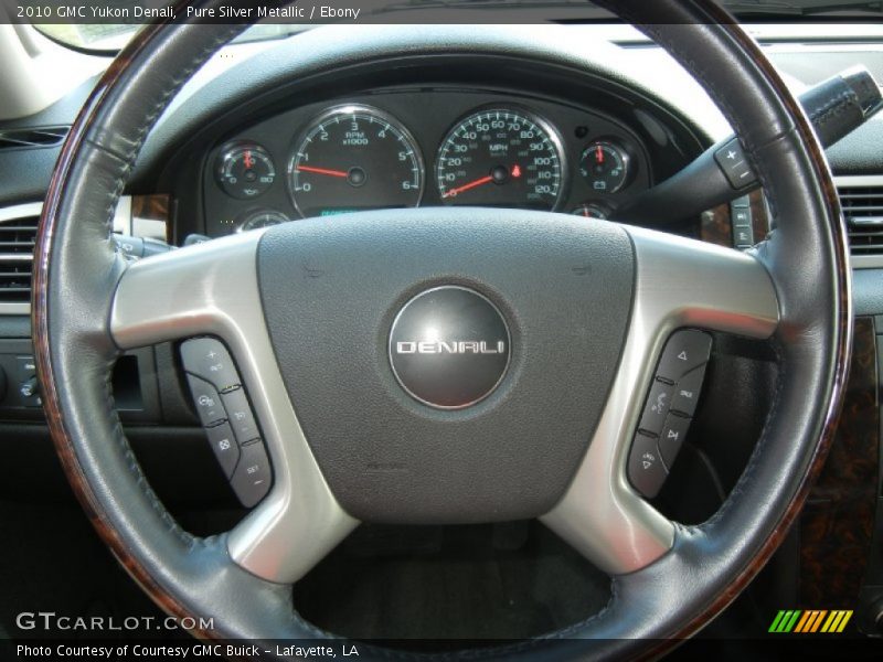 Pure Silver Metallic / Ebony 2010 GMC Yukon Denali