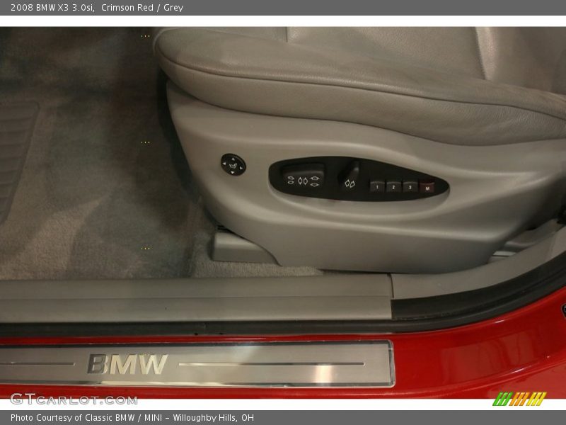 Crimson Red / Grey 2008 BMW X3 3.0si