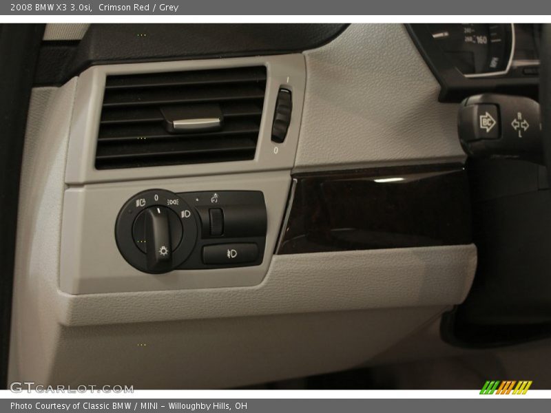 Crimson Red / Grey 2008 BMW X3 3.0si