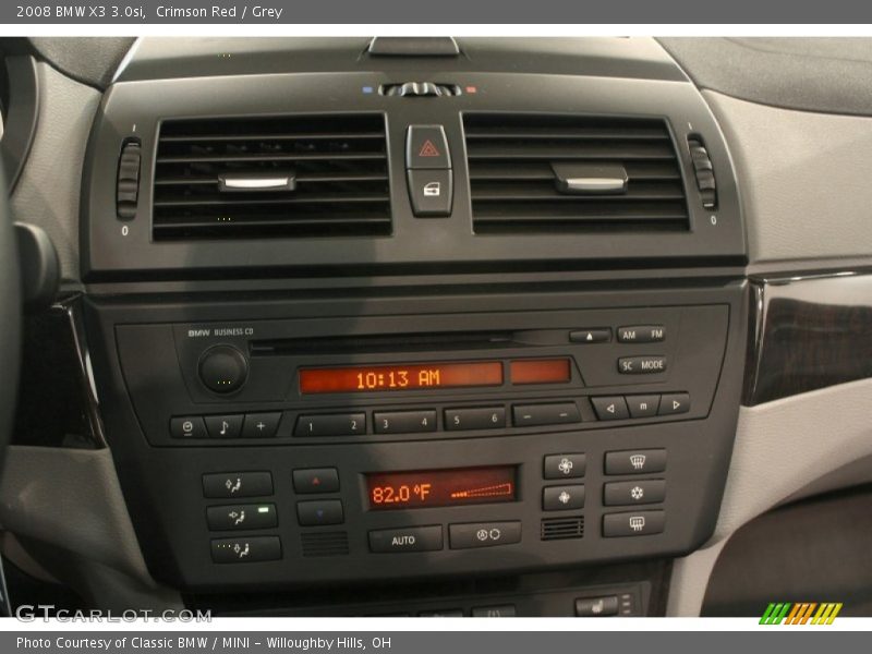 Crimson Red / Grey 2008 BMW X3 3.0si
