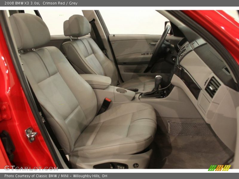 Crimson Red / Grey 2008 BMW X3 3.0si