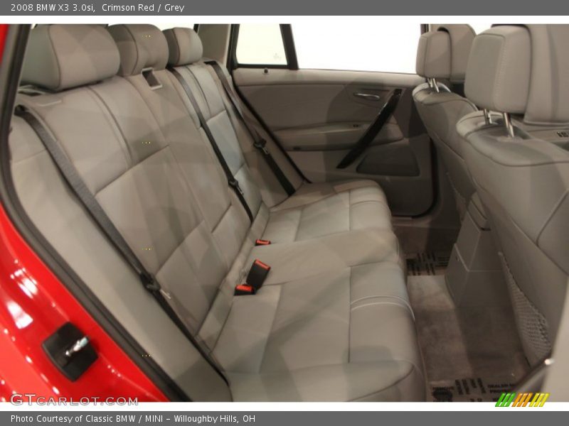 Crimson Red / Grey 2008 BMW X3 3.0si