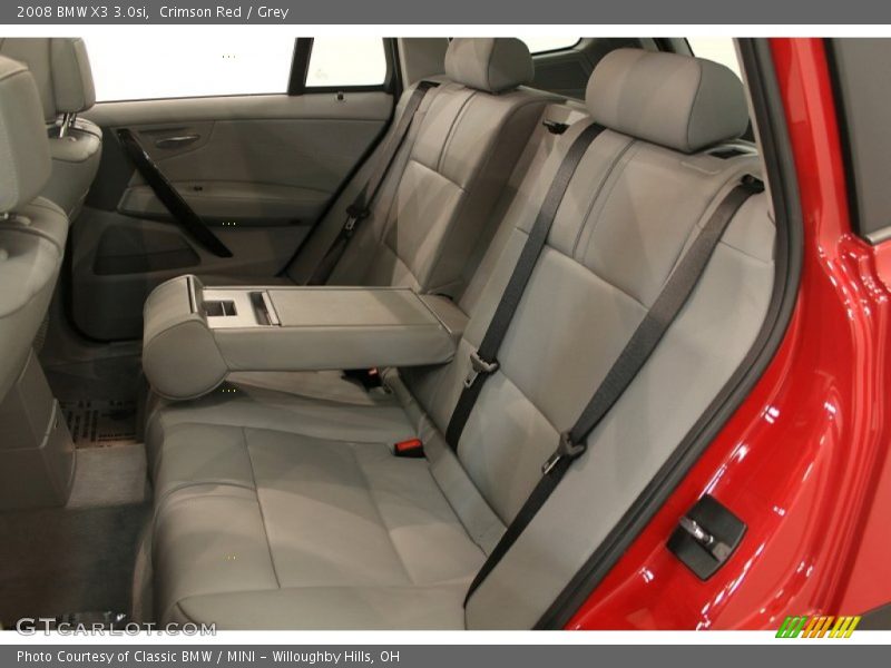 Crimson Red / Grey 2008 BMW X3 3.0si