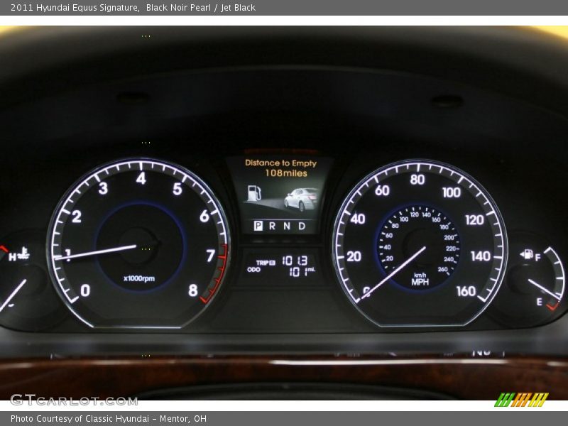  2011 Equus Signature Signature Gauges