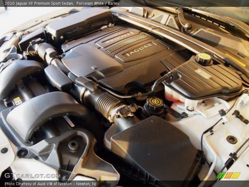 Porcelain White / Barley 2010 Jaguar XF Premium Sport Sedan
