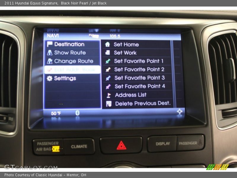 Black Noir Pearl / Jet Black 2011 Hyundai Equus Signature