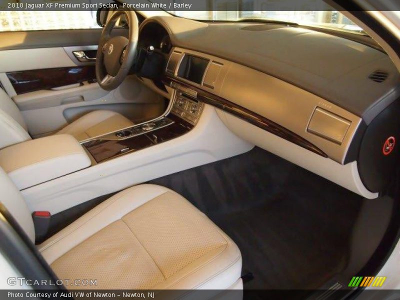 Porcelain White / Barley 2010 Jaguar XF Premium Sport Sedan