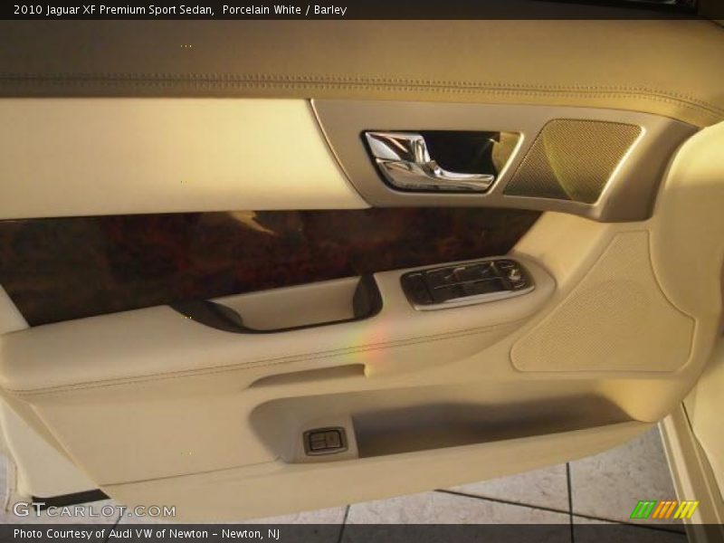Porcelain White / Barley 2010 Jaguar XF Premium Sport Sedan