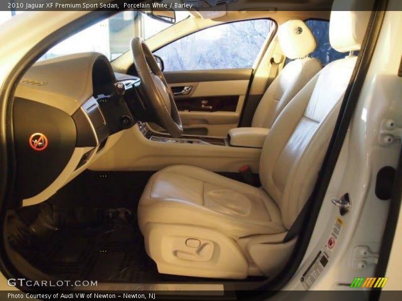 Porcelain White / Barley 2010 Jaguar XF Premium Sport Sedan