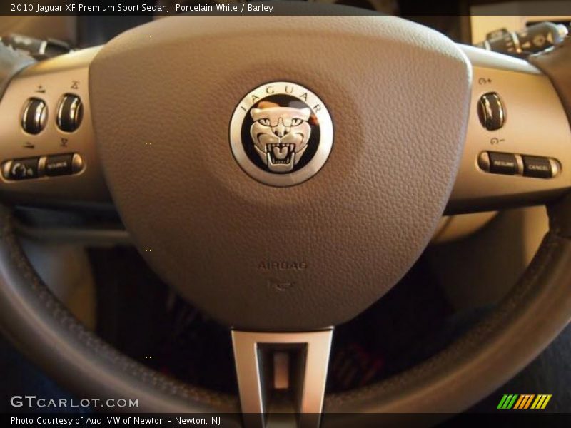 Porcelain White / Barley 2010 Jaguar XF Premium Sport Sedan