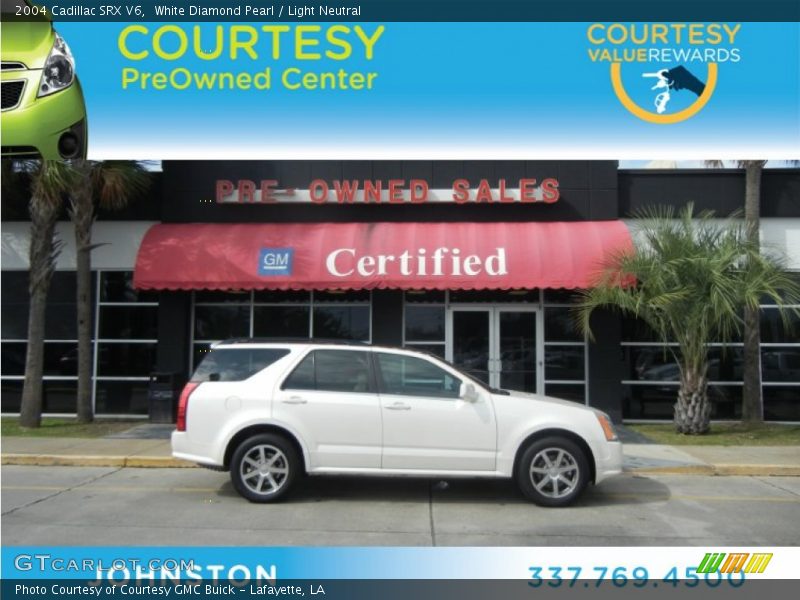 White Diamond Pearl / Light Neutral 2004 Cadillac SRX V6