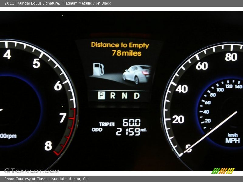  2011 Equus Signature Signature Gauges