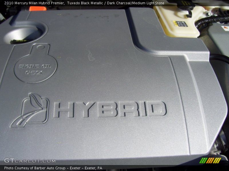 Tuxedo Black Metallic / Dark Charcoal/Medium Light Stone 2010 Mercury Milan Hybrid Premier