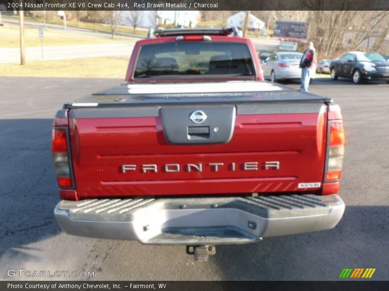 Red Brawn Metallic / Charcoal 2004 Nissan Frontier XE V6 Crew Cab 4x4