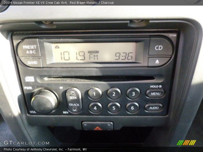 Red Brawn Metallic / Charcoal 2004 Nissan Frontier XE V6 Crew Cab 4x4