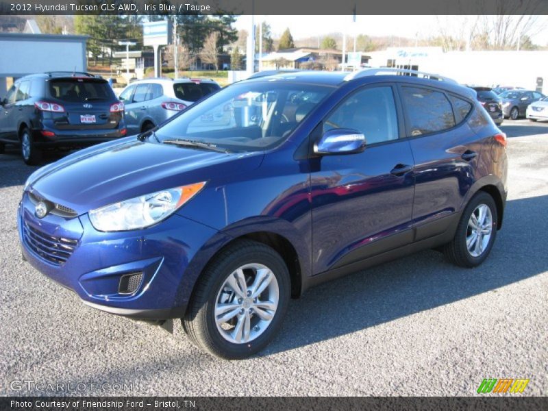 Iris Blue / Taupe 2012 Hyundai Tucson GLS AWD