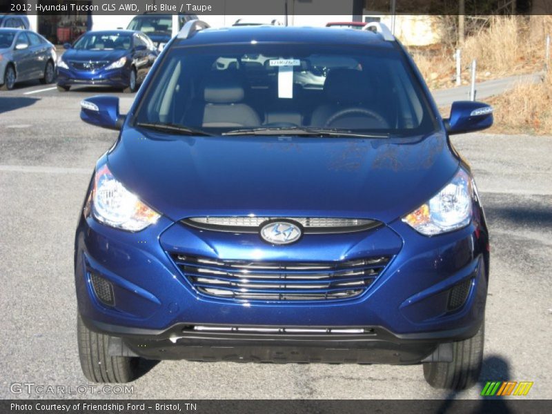 Iris Blue / Taupe 2012 Hyundai Tucson GLS AWD