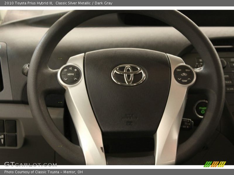 Classic Silver Metallic / Dark Gray 2010 Toyota Prius Hybrid III