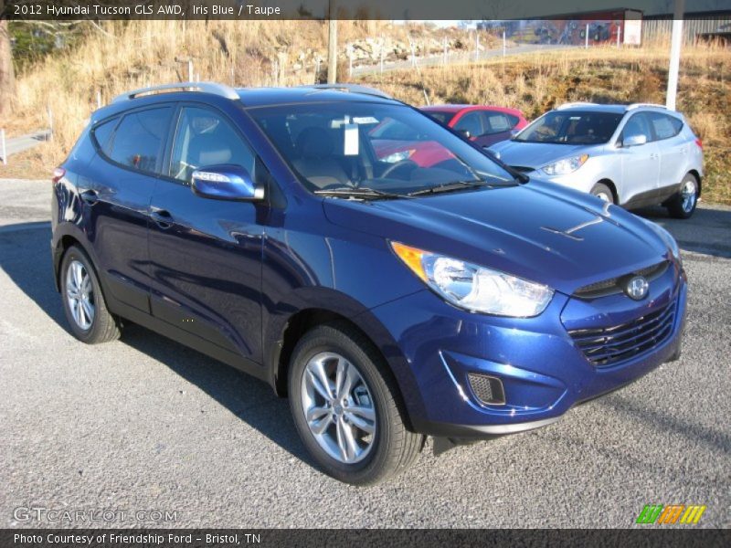 Iris Blue / Taupe 2012 Hyundai Tucson GLS AWD