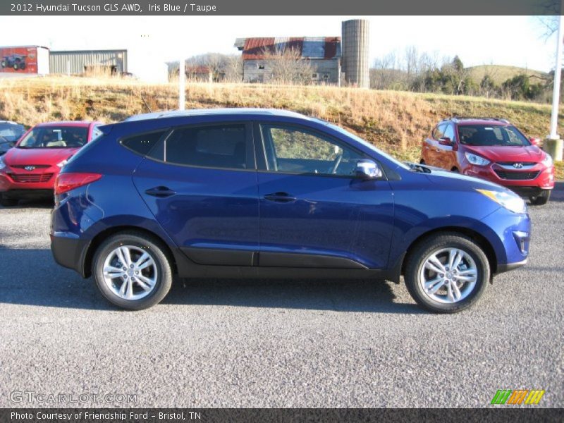Iris Blue / Taupe 2012 Hyundai Tucson GLS AWD