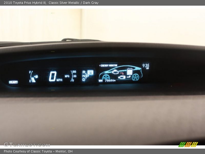Classic Silver Metallic / Dark Gray 2010 Toyota Prius Hybrid III