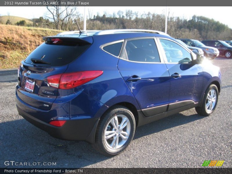 Iris Blue / Taupe 2012 Hyundai Tucson GLS AWD