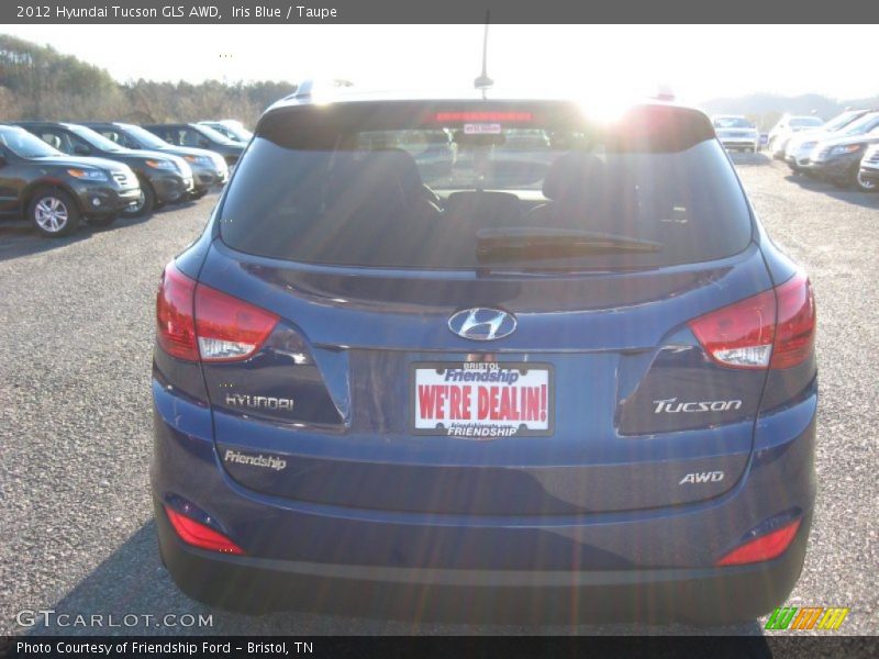 Iris Blue / Taupe 2012 Hyundai Tucson GLS AWD