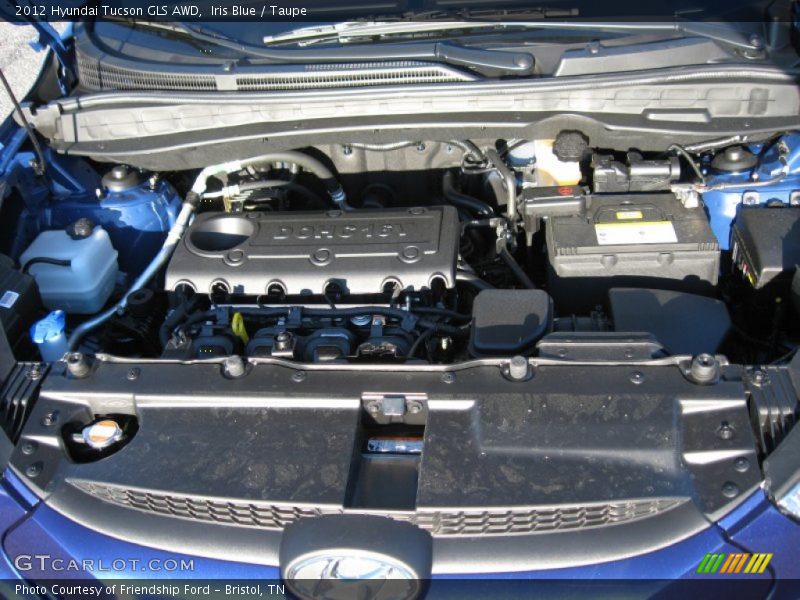 Iris Blue / Taupe 2012 Hyundai Tucson GLS AWD