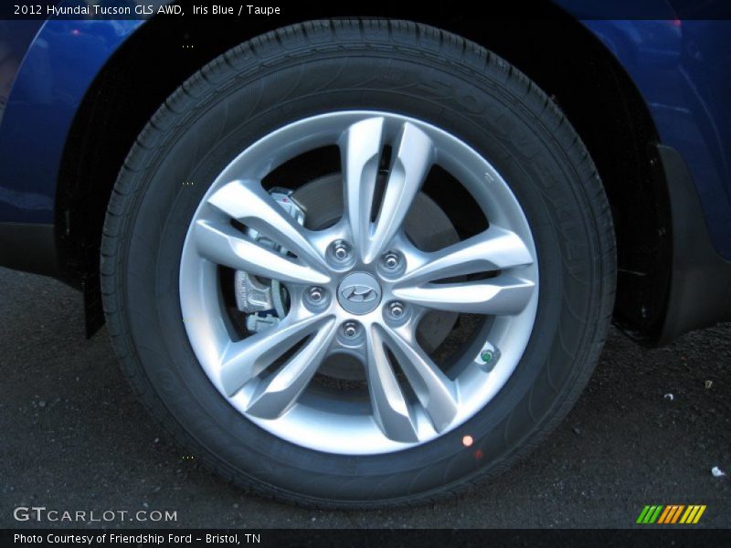 Iris Blue / Taupe 2012 Hyundai Tucson GLS AWD